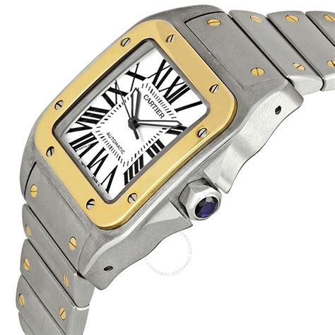 cartier santos gold mens|cartier santos watches for men.